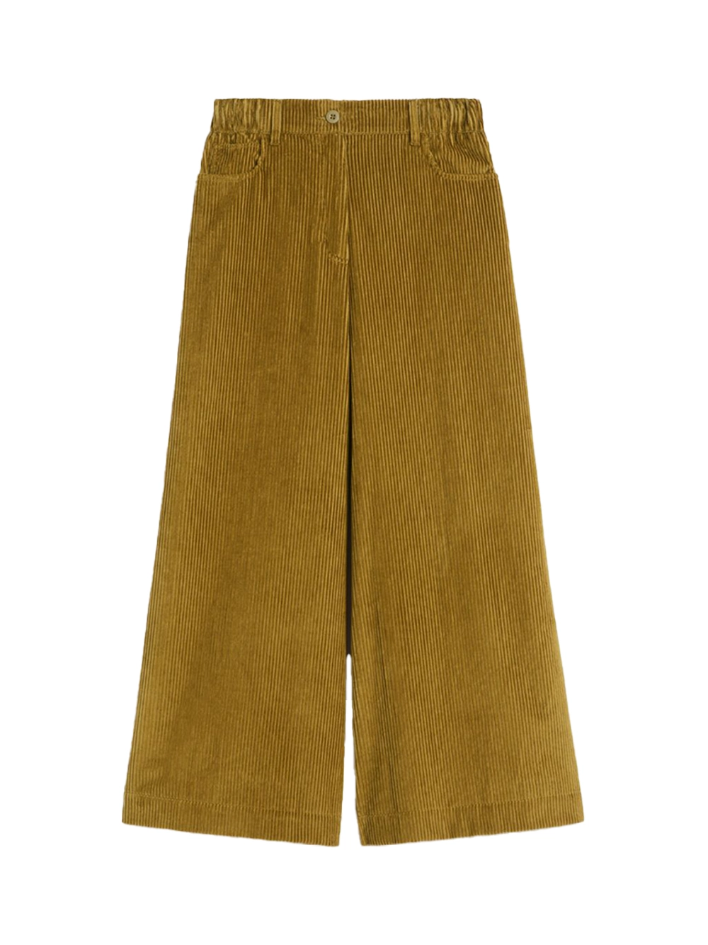 Example: Cropped Cotton Velvet Trousers
