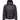 Front view of Moncler dark navy hooded quilted jacket