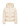 Moncler ivory hooded padded jacket shown from front