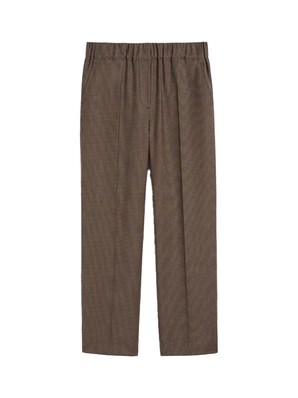 Wool Flannel Trousers Chocolate