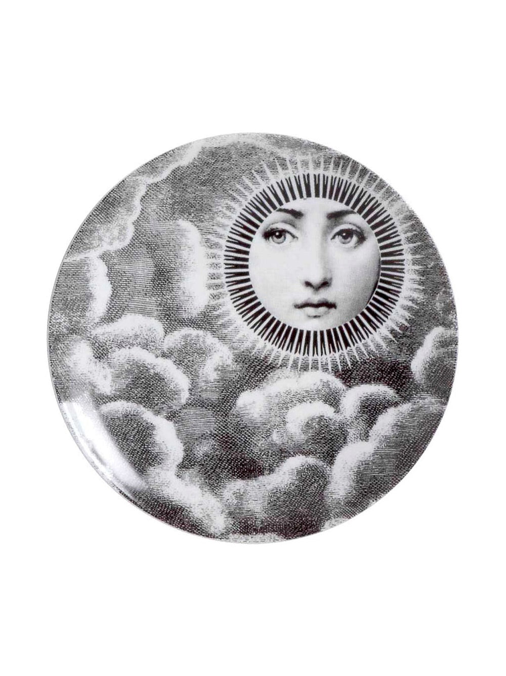 Face Print Wall Plate White