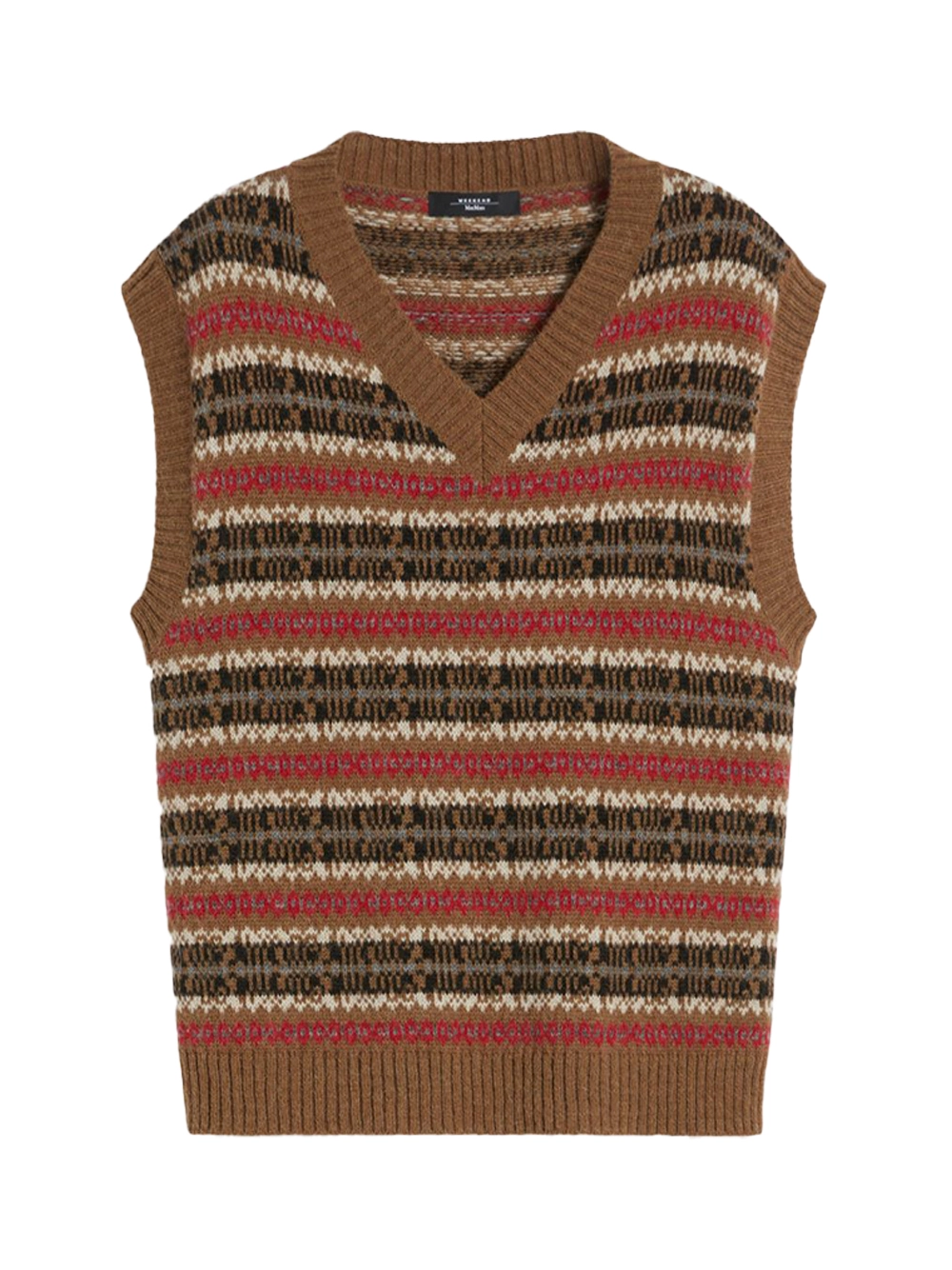 Wool Alpaca Jacquard Gilet