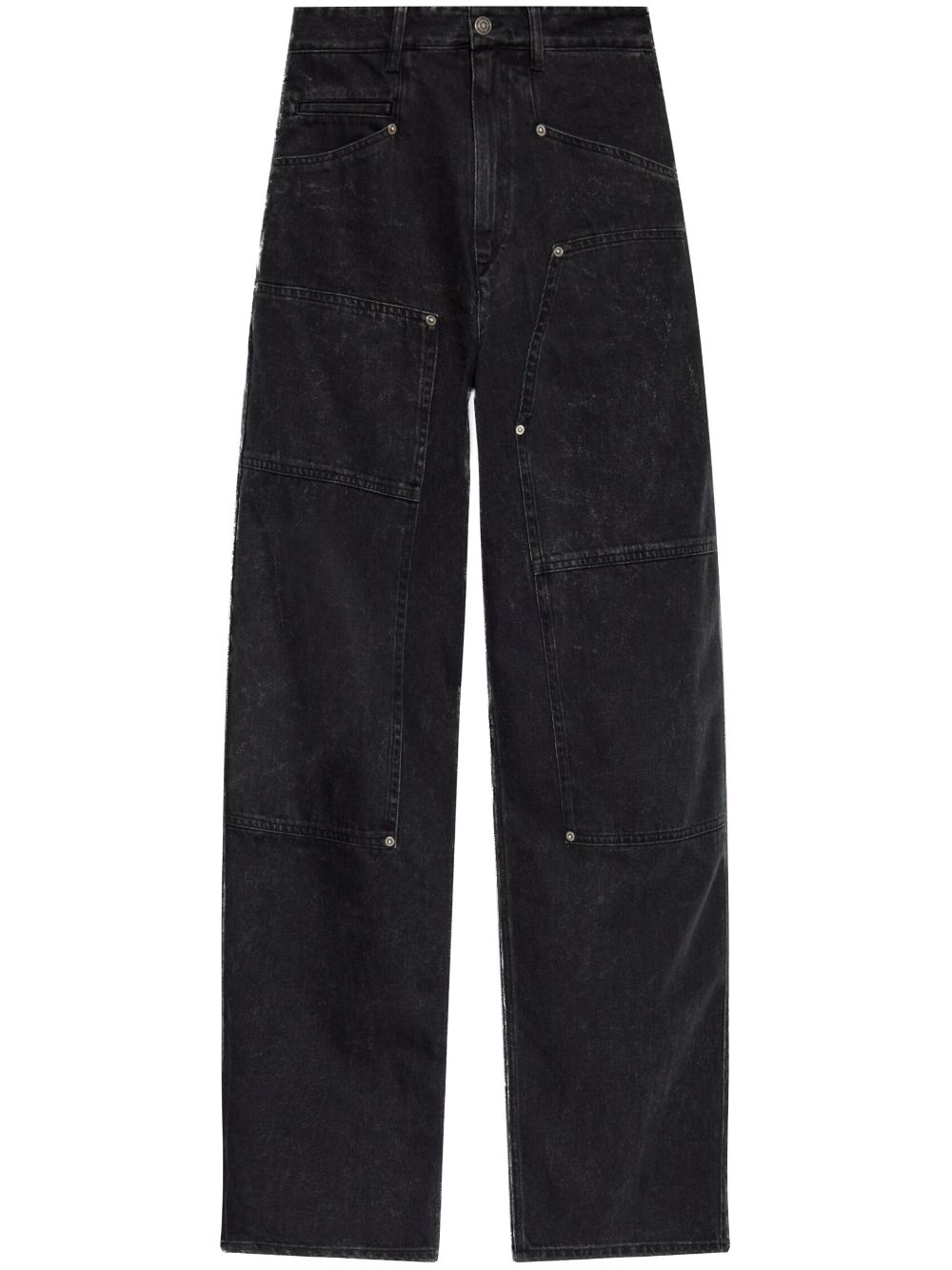 Isabel Marant Étoile Ophra Jeans Faded Black In Black