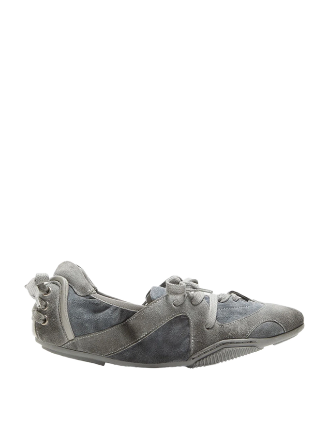 Women Lace Up Shoes Multi Grey