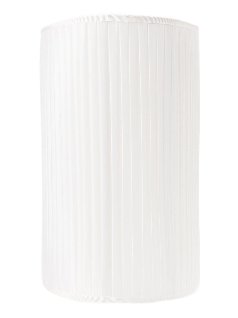 Cylindrical pleated lampshade