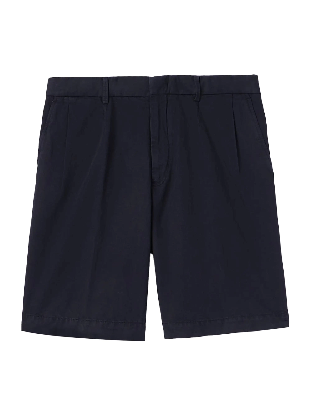 Straight Leg Pleated Shorts