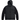 Front view of Canada Goose black quilted hybrid hooded jacket