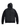 Front view of Canada Goose black quilted hybrid hooded jacket
