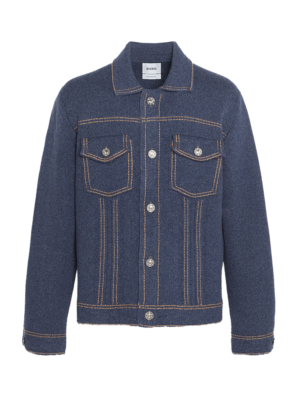 denim cashmere cotton jacket