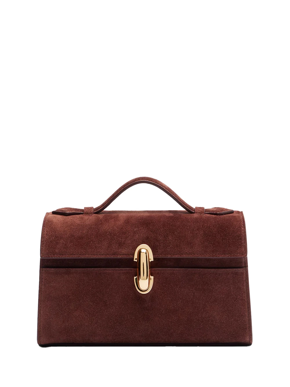 symmetry pochette suede Espresso Bag