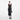 Self-Portrait Navy Herringbone Wool Midi Dress