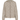 Beige zip-up hooded knit cardigan, flat front product shot — MEA345606 at MINOX boutique, Oxford