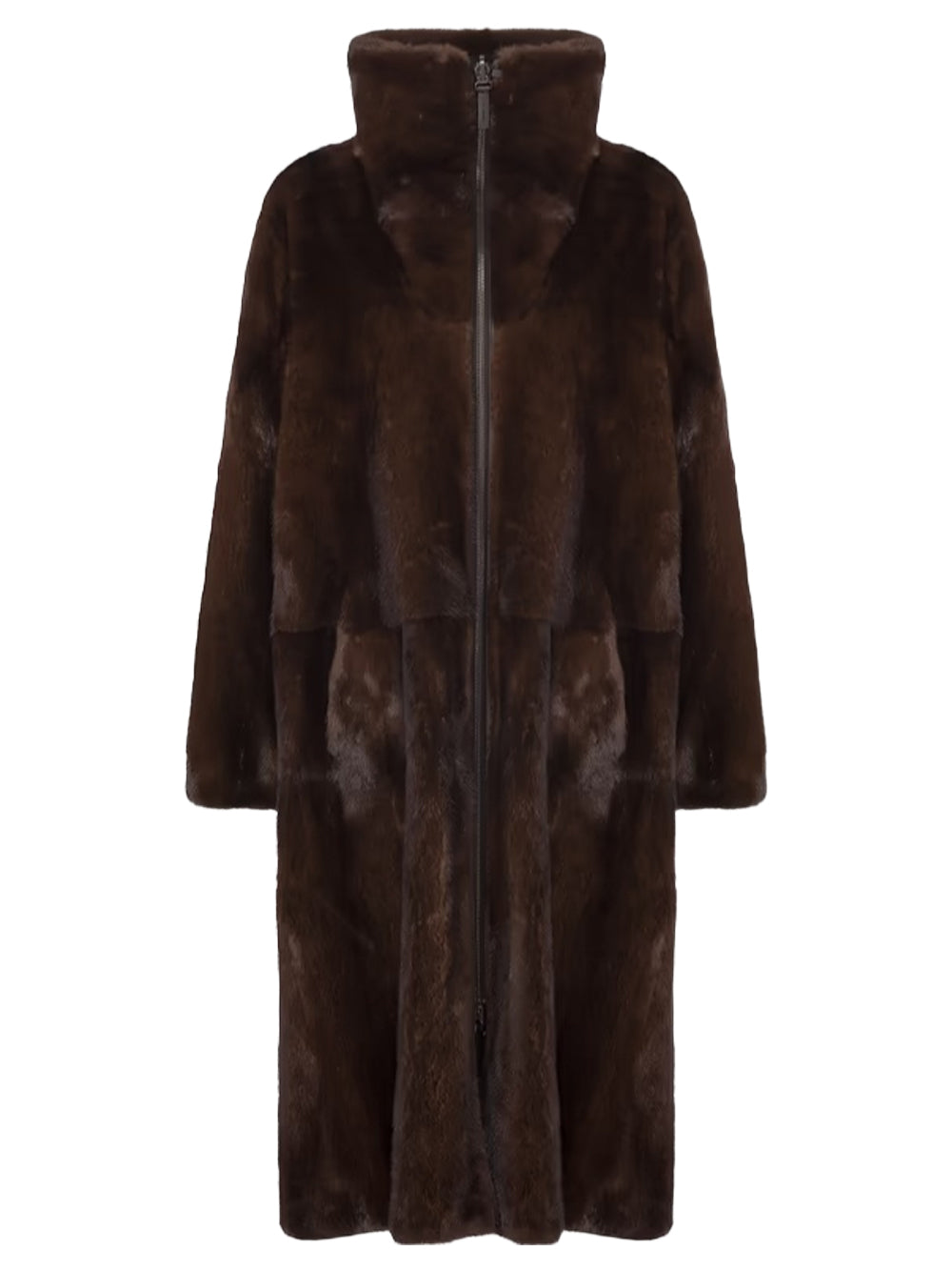 long reversible parka mink Mahogany