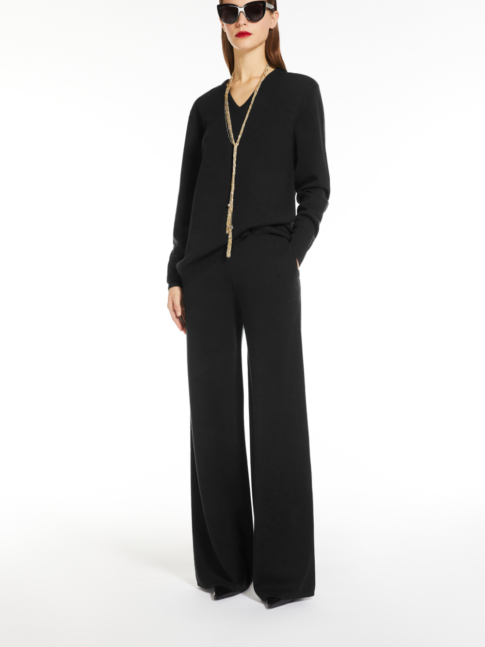 Max Mara Wool Tuxedo Trousers