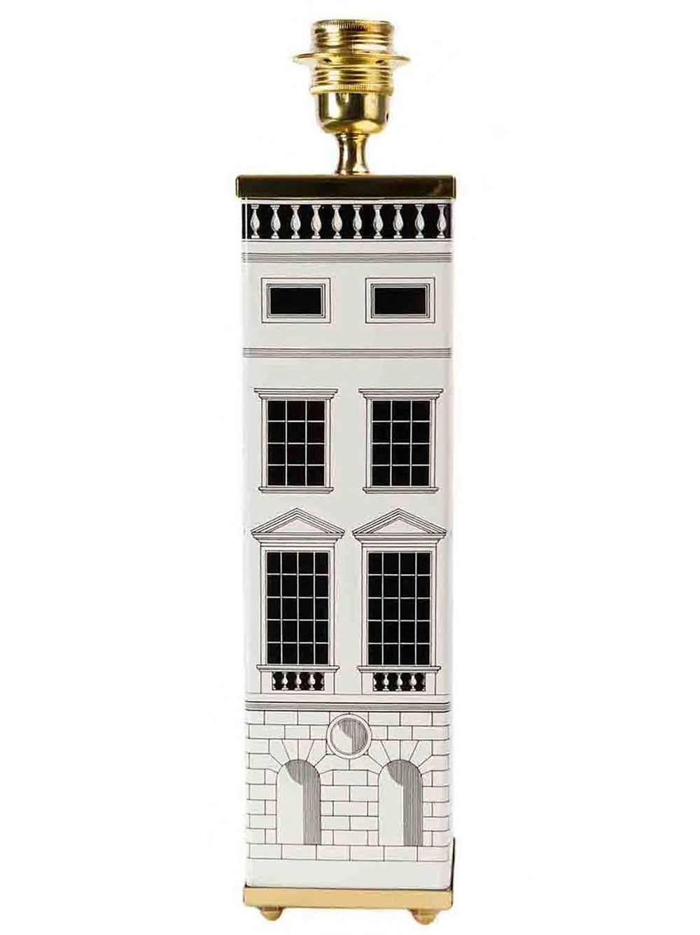 Architecture Square Lamp Base Black White