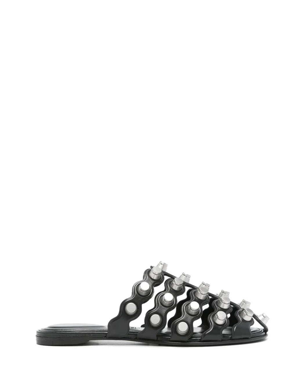 Alexander Wang Rexa Cage Sliders Black