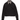 Front view of the Acne Studios black cropped jacket with checked collar